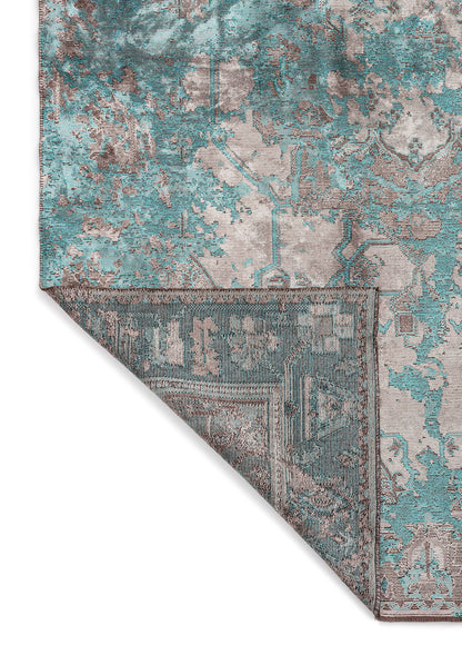 Emperor Light Turquoise – Grey  Rug