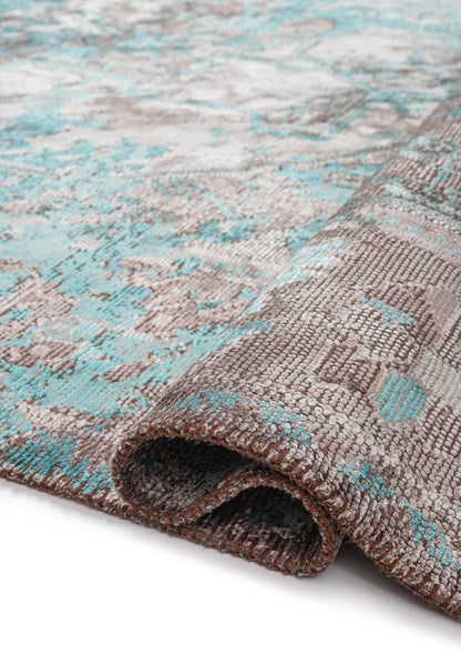 Emperor Light Turquoise – Grey  Rug