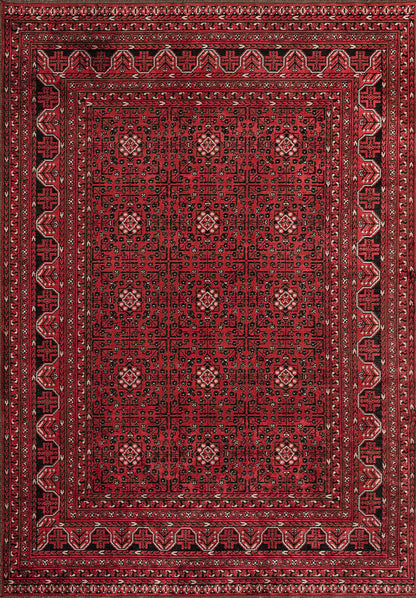 Samarkand Ruby Light Cream Rug