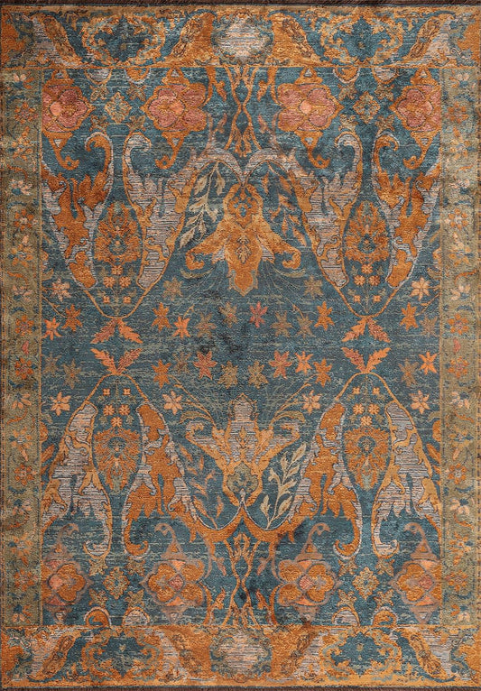 Velorien Teal - Terracotta Rug