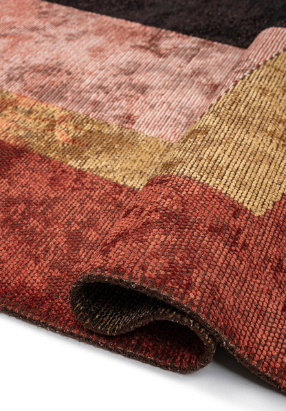 Bauhaus Light Cream - Dark Terra Rug