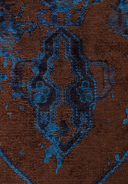 Emperor Navy Blue - Dark Brown Rug