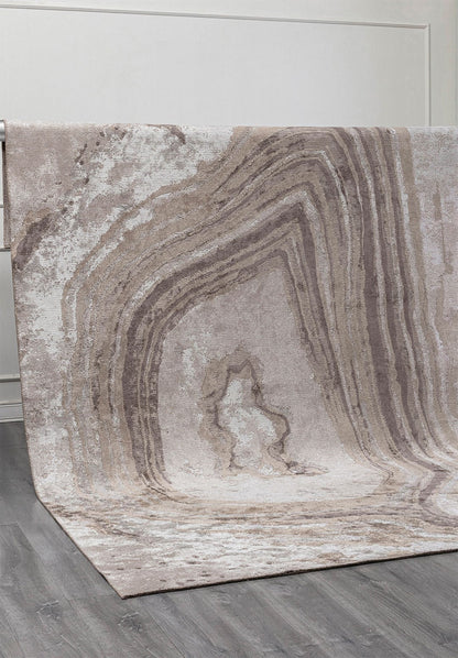 Strata Ecru - Light Grey Rug