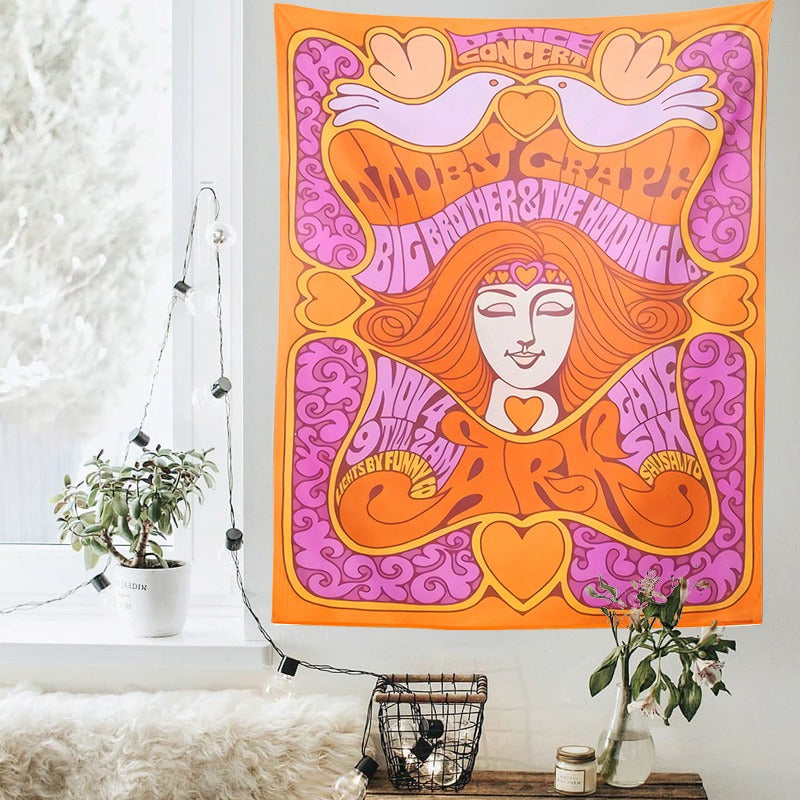 60s Dance Concert Tapestry AESTHETIC_Indie SUB CATEGORY_Tapestries