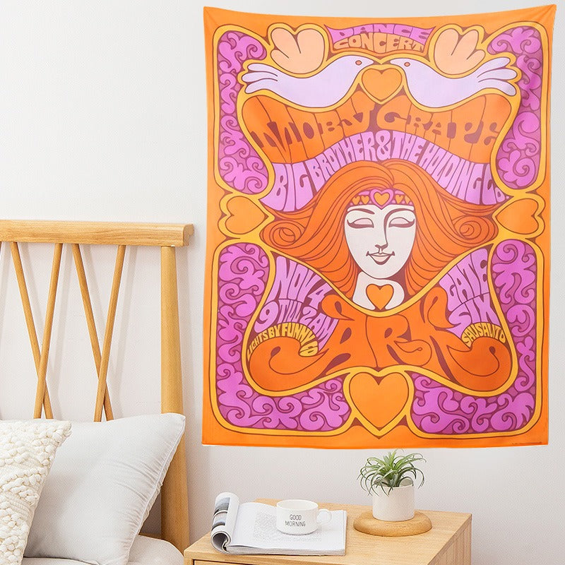 60s Dance Concert Tapestry AESTHETIC_Indie SUB CATEGORY_Tapestries