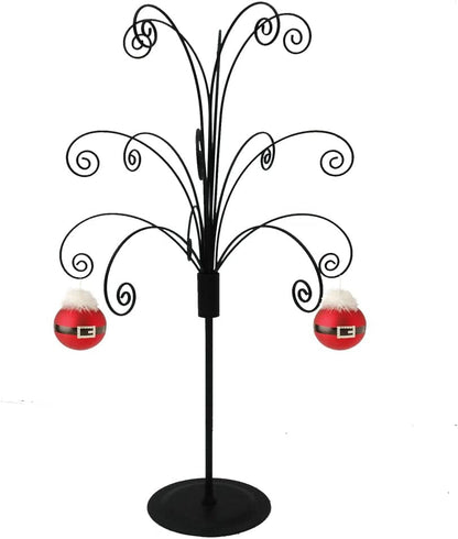 HOHIYA 20 Inch Ornament Tree Display Stand Holder Hanger Wire Hook Hanging Metal for Halloween Christmas Swarovski Crystal Glass Ball Bauble Decorations Gift Craft Black Display Stands Hanging Hook Stands Home & Kitchen Home Décor Accents Home Décor Products