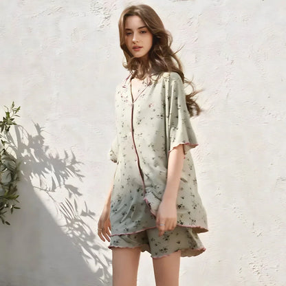Silky Ditsy Floral Modal Pajama Set
