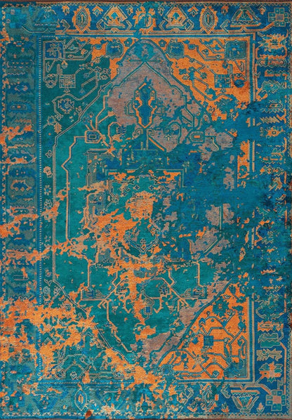 Emperor Dark turquoise - Amber Rug
