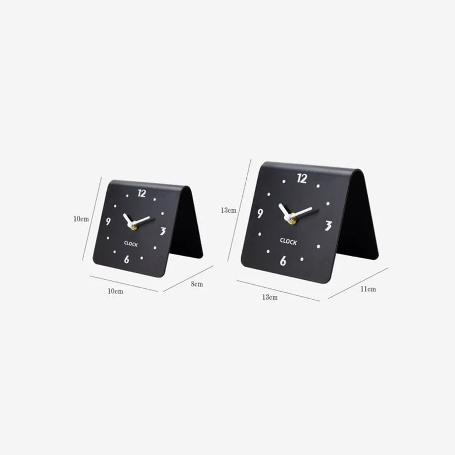 Sleek Minimalist Metal Table Clock