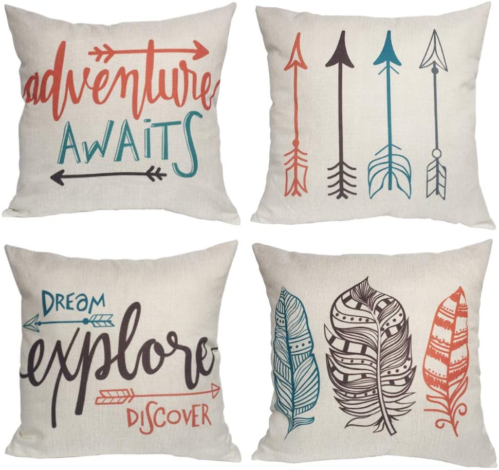 Feather Arrows Cushion Covers