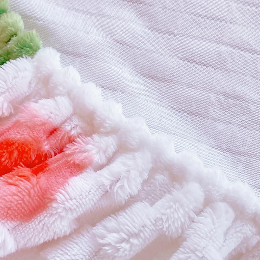 Strawberry Cozy Fleece Fitted Sheet