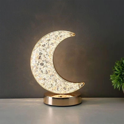 Lampe en cristal croissant de lune