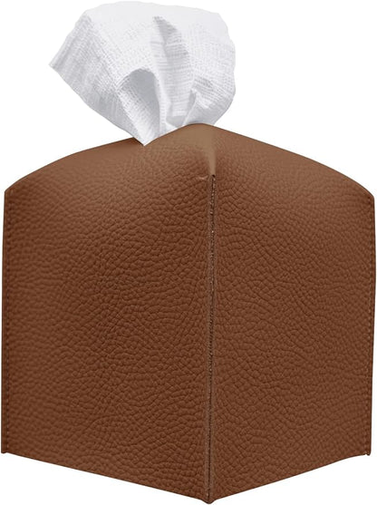 Leather Square Tissue Box