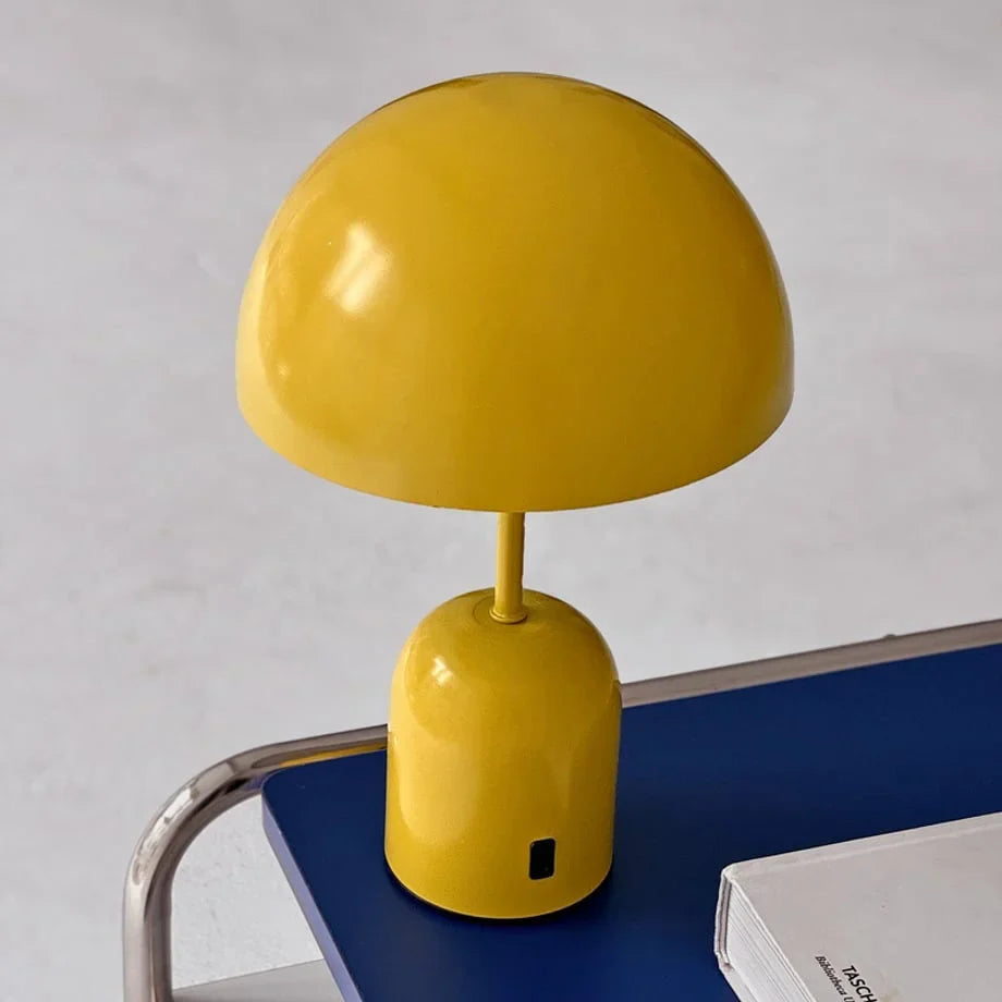 Smooth Mushroom Dome Metal Accent Lamp