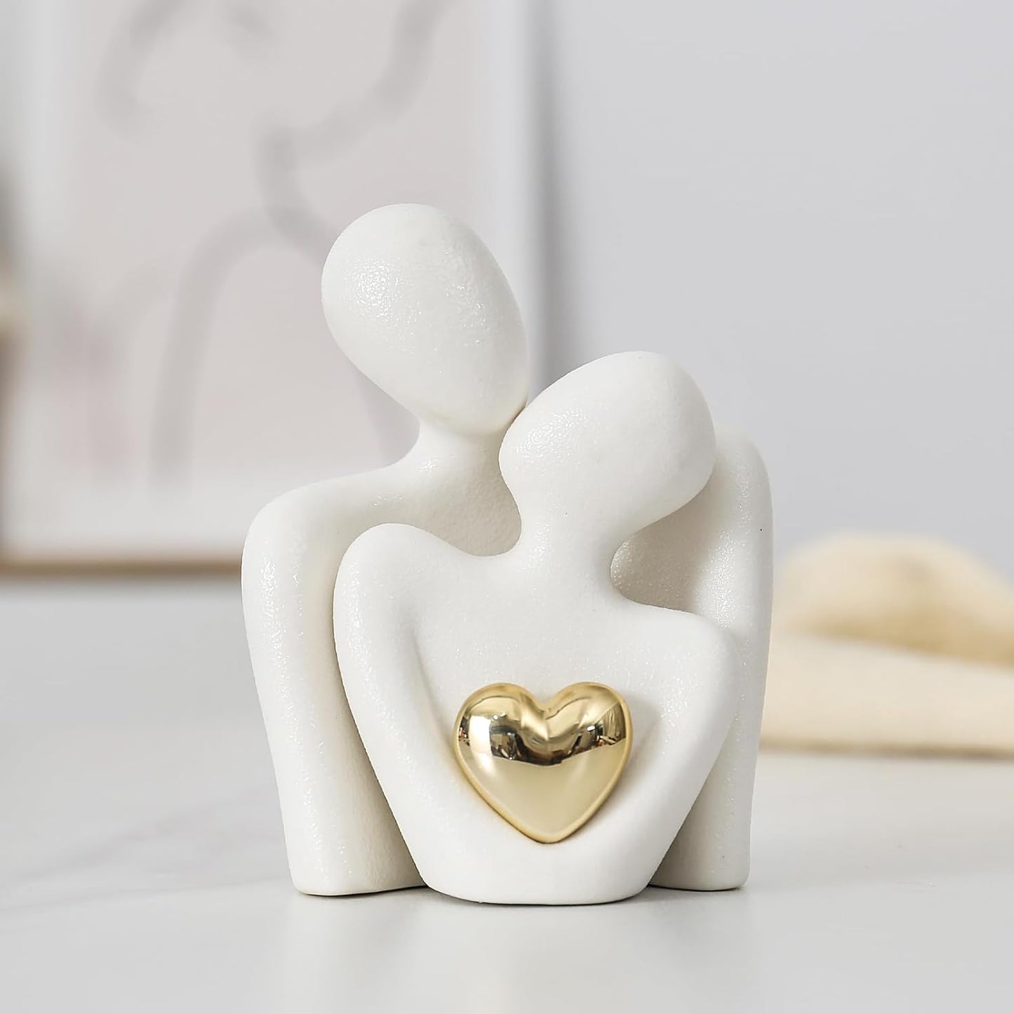Golden Heart Bond Expression Sculpture