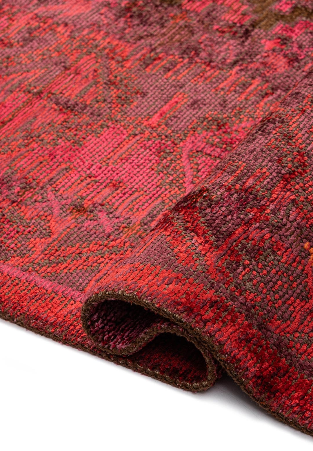 Folk Cherry - Red Rug