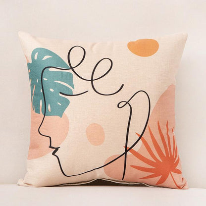 Abstract Face Cushion Covers