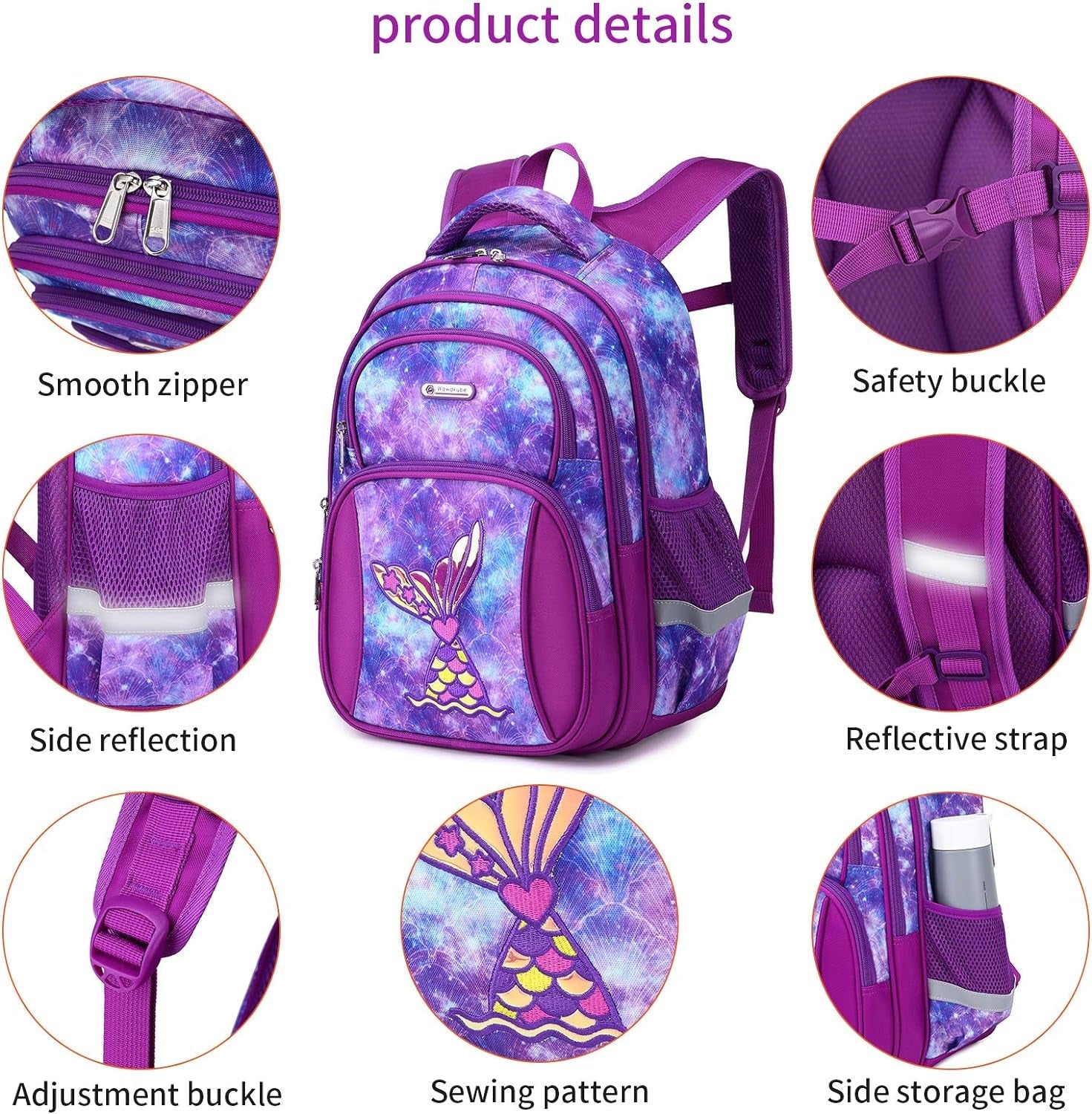 Kids Backpack for Girls Preschool Elementary Kindergarten School Bag 15.6″ Multifunctional Cute Large Capacity Backpacks Clothing Kids' Backpacks Luggage & Travel Gear Shoes & Jewelry