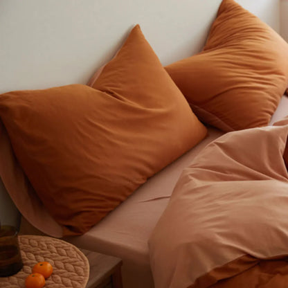 Ultra-Soft Reversible Dual-Tone Jersey Cotton Bedding Set