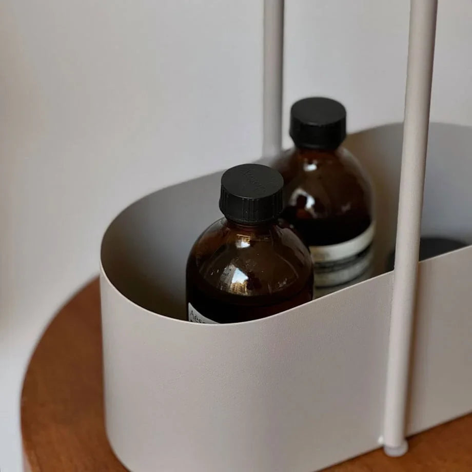 Matte Solid Color Metal Organizer Caddy