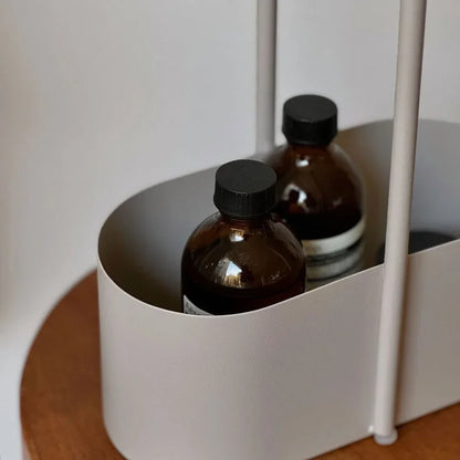 Matte Solid Color Metal Organizer Caddy