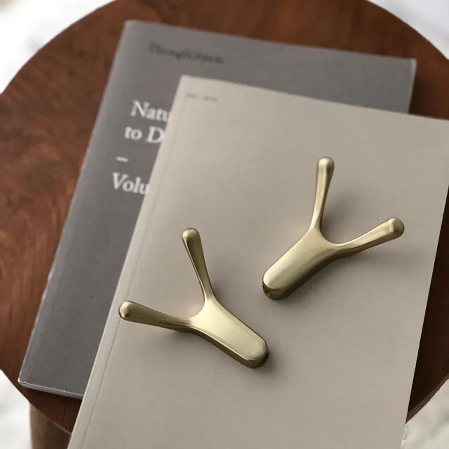 Smooth Branch-Shaped Metal Decorative Hooks