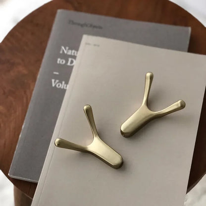 Smooth Branch-Shaped Metal Decorative Hooks