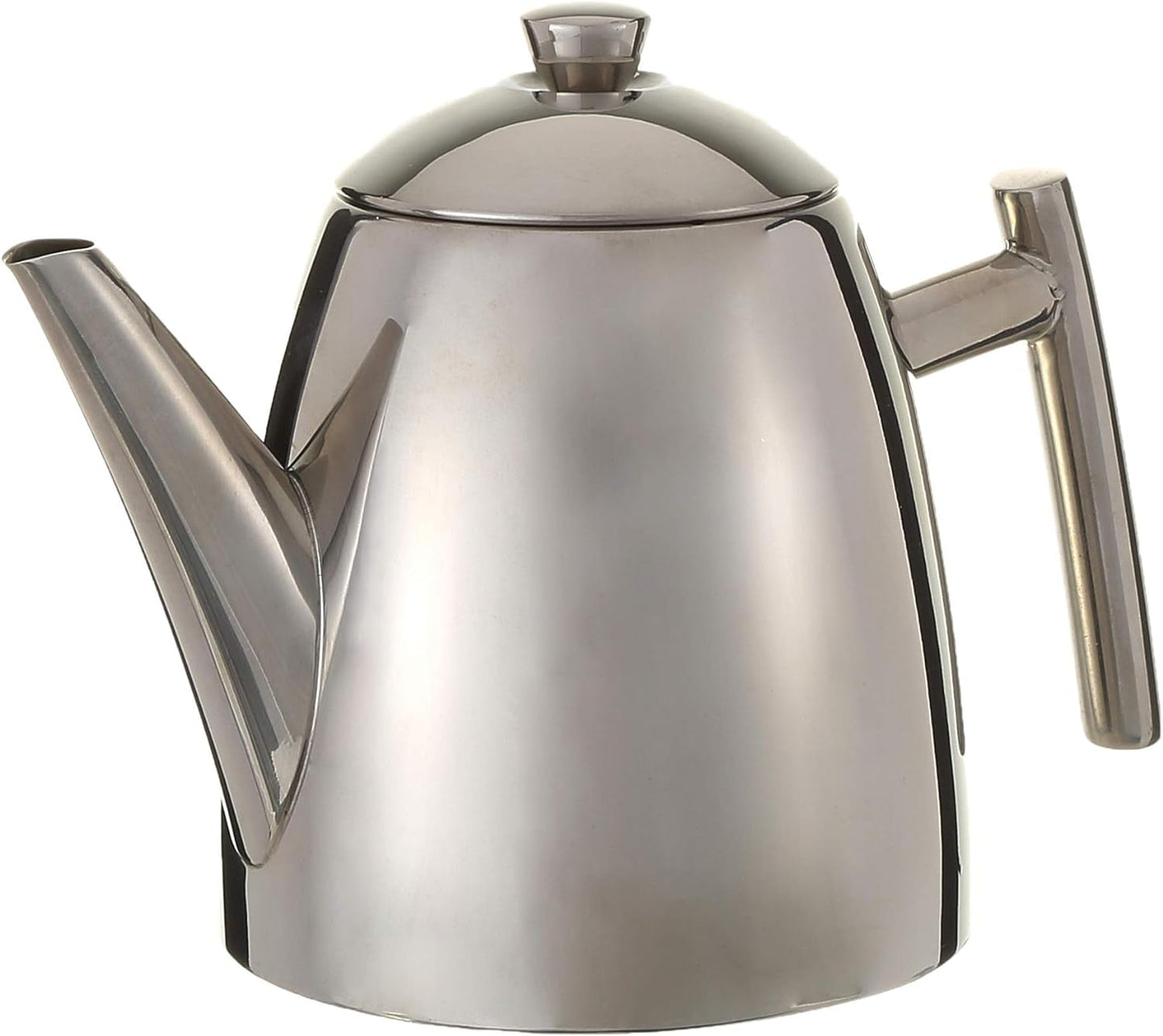 Frieling 18/8 Stainless Steel Teapot with Infuser, Tea Warmer with Teapot Infuser for Loose Tea, 34 Ounces Dining & Entertaining Dinnerware & Serveware Home & Kitchen Kitchen & Dining Teapots Teapots & Coffee Servers