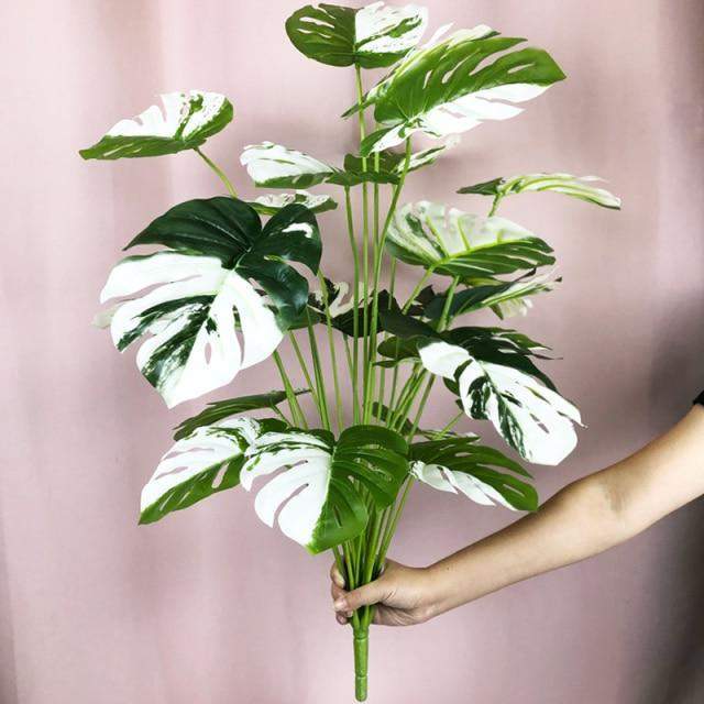 Monstera tropicale artificiale da 65 cm