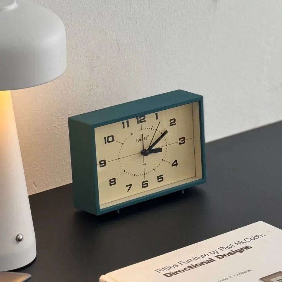 Matte Retro Analog ABS Table Clock