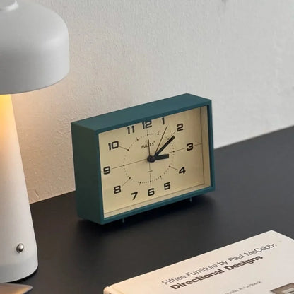 Matte Retro Analog ABS Table Clock