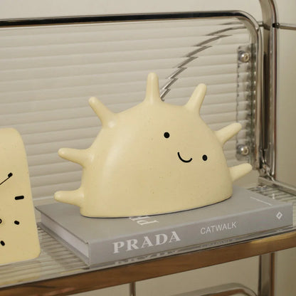 Matte Ceramic Smiling Sun Jewelry Organizer
