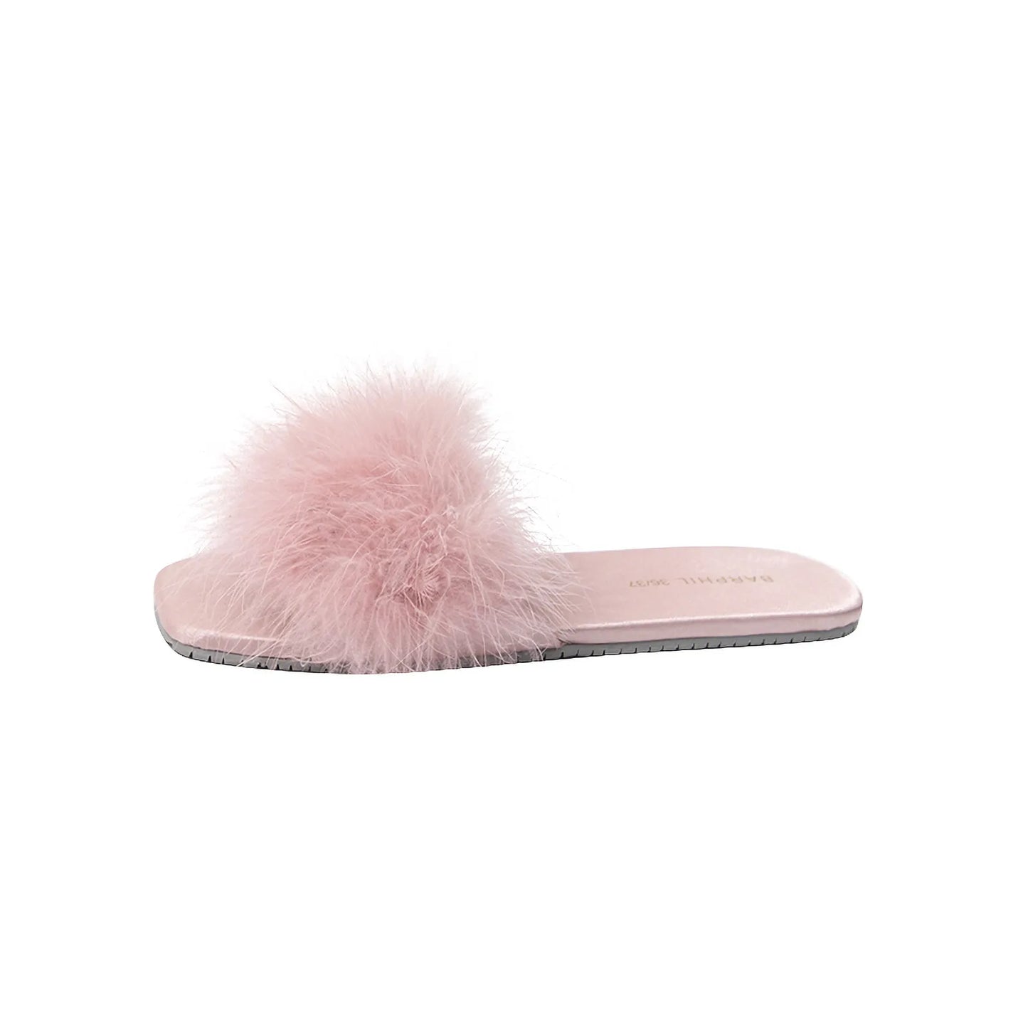 Fluffy Solid Color Faux Fur House Slippers