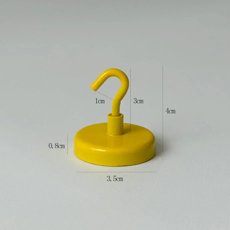 Smooth Solid Color Metal Magnetic Hooks