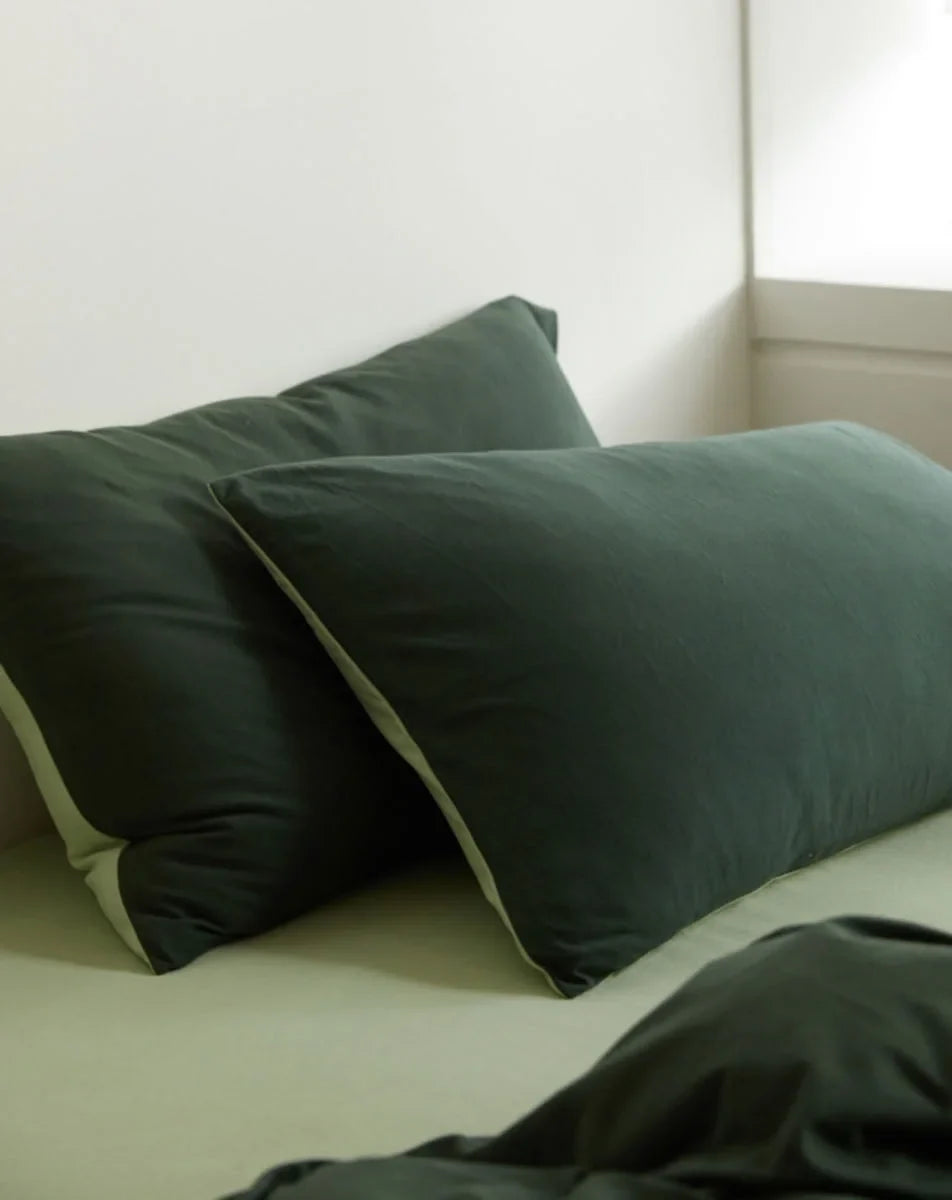 Ultra-Soft Reversible Dual-Tone Jersey Cotton Bedding Set