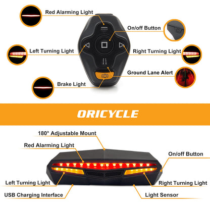Oricycle C2 Rechargeable Bike Tail Light LED