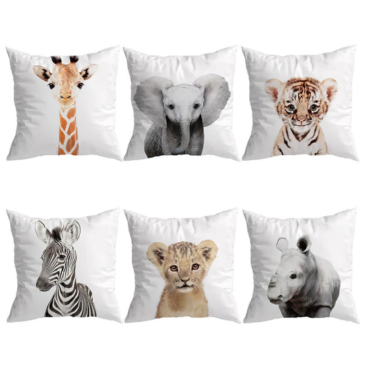 Safari Baby Animals Cushion Covers