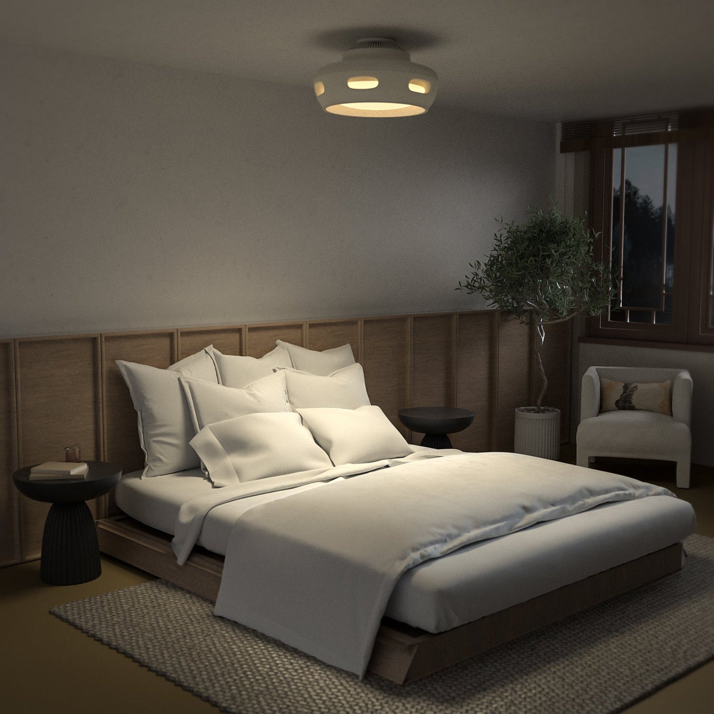 U1 Ceiling Light with Bladeless Fan