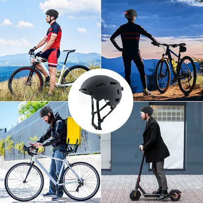 UV400 Lightweight Bicycle Helmets with LED Lights