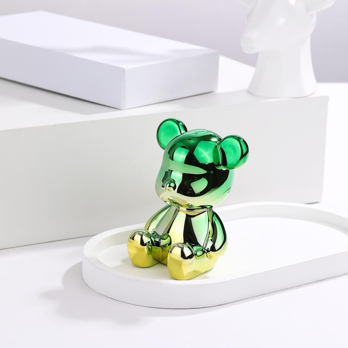 Gradient Mini Art Bear Figurine