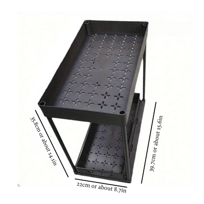 Under Sink Organizers (1 Set of 2 Organizers) (BLACKLIST)