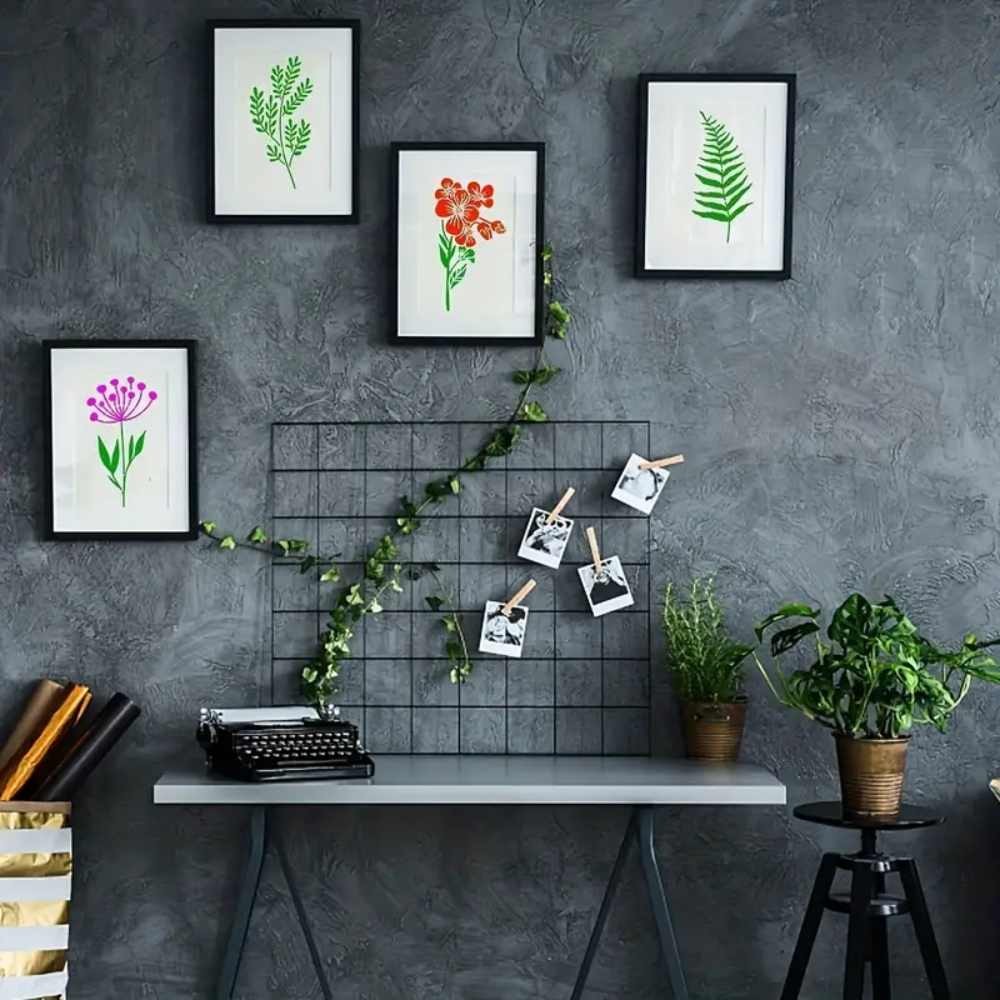 Botanical Stencils Templates (18 pcs)