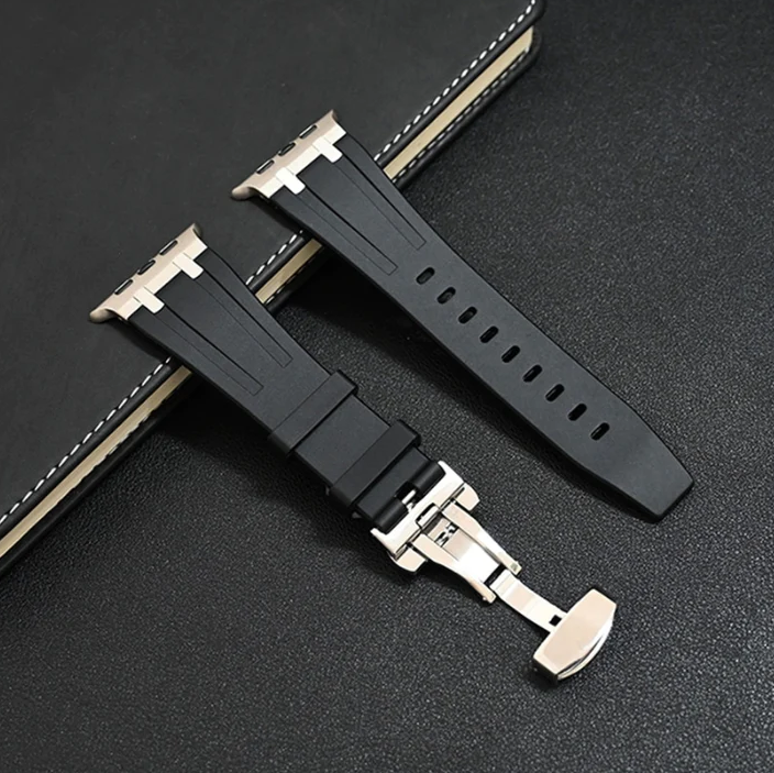 Titanium Silicone Apple Watch Band