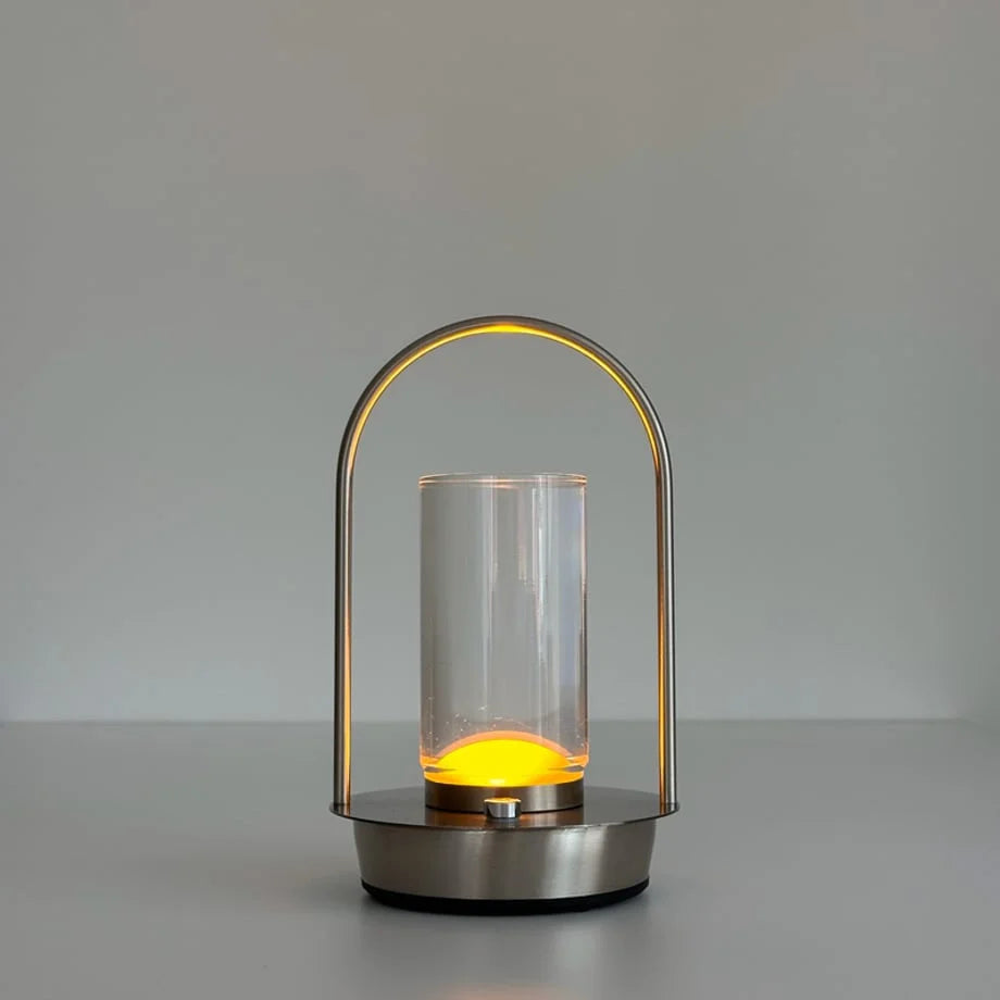 Minimalist Arch Metal Portable Table Lamp