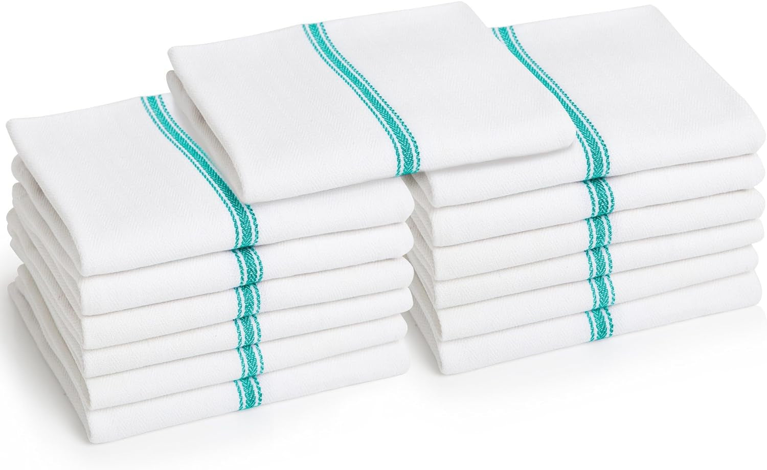 13 Blue Kitchen Dish Towels - 27" X 14" 2-Ply Commercial Grade Absorbent 100% Cotton Kitchen Towels - Classic Herringbone Tea Towels Dish Cloths & Dish Towels Home & Kitchen Kitchen & Dining Kitchen & Table Linens