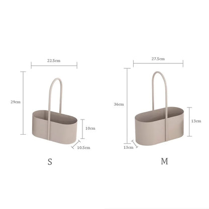 Matte Solid Color Metal Organizer Caddy