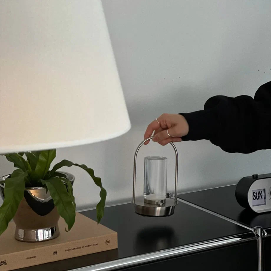 Minimalist Arch Metal Portable Table Lamp