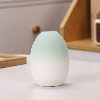 Pastel Ombre Frosted Ceramic Bud Vase