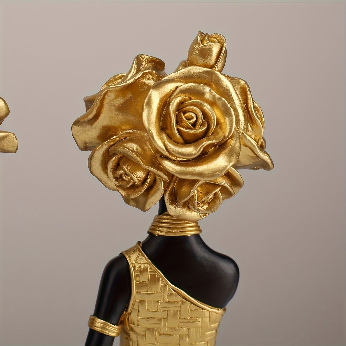 Golden Muse Expression Sculpture