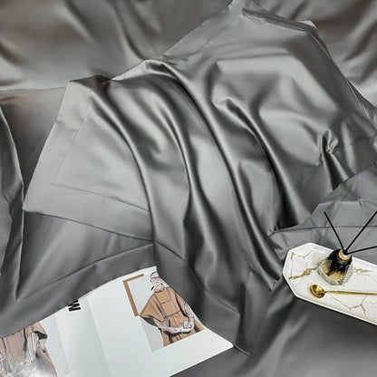Neo Deep Grey Silky Cotton Bedding Set